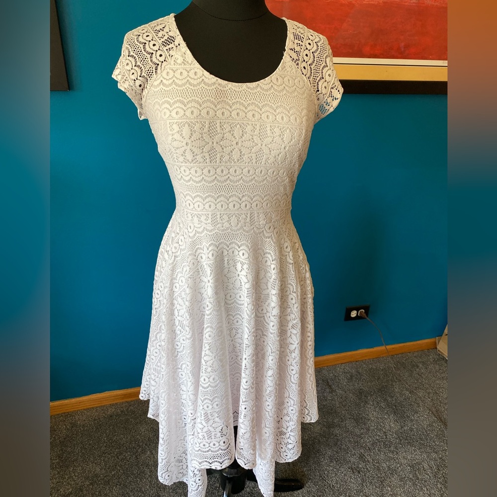 White Lace Dress - Neiman Marcus
